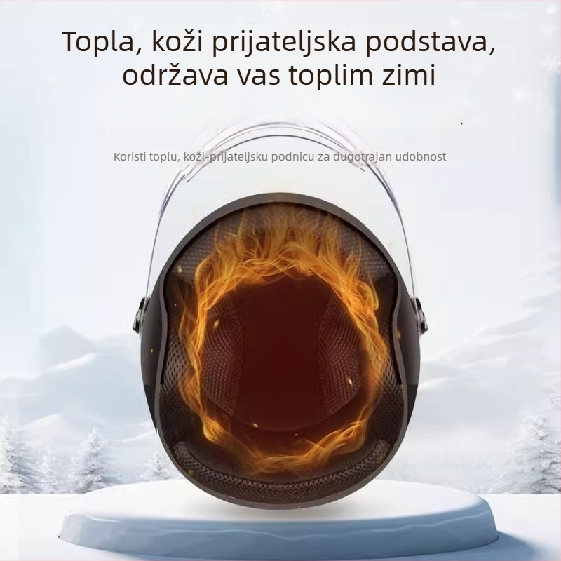 ABS 3/4 kaciga za odrasle — 3C certificirana, kaciga za sve sezone za električne motocikle, gradske vožnje