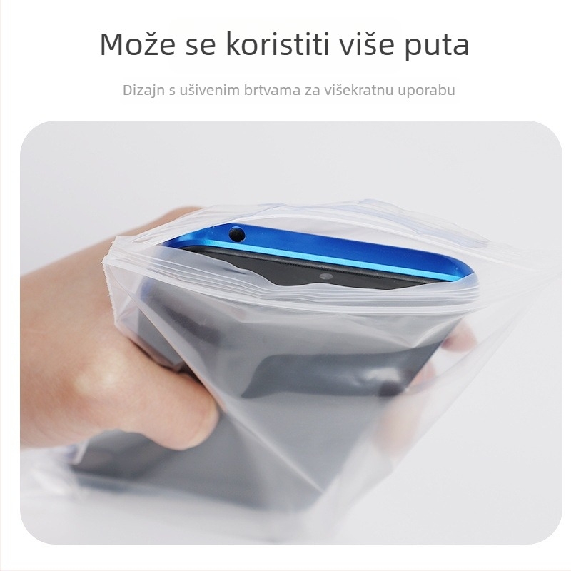 Zaštitna torbica za telefon, zaštita od prašine i vode, zatvara se, osjetljiv na dodir, debela PE vrećica za plažu