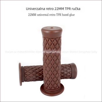 Lepilo za ručke upravljača 22 mm, retro TPR, za motocikle CG125, Xinyuan 400 i JH70