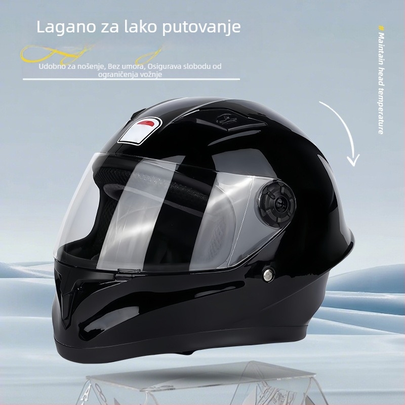 Dječja kaciga s punim licem od ABS za vožnju biciklom, gokartom i malim motociklima — unisex, sve sezone, za električna vozila