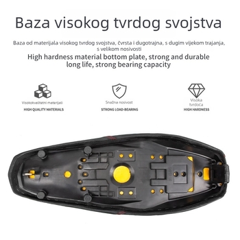 JBL motociklistička jastučić za sjedalo, PU koža + pjena, kompatibilan s Y15ZR i Sniper 150, retro grb dizajn