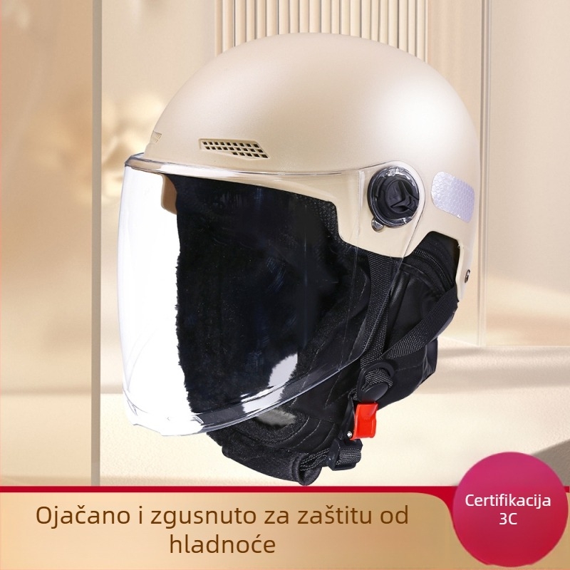 3C certificirana polu-kaciga za električna vozila, zimska podstava, za žene i muškarce, GB811-2022A