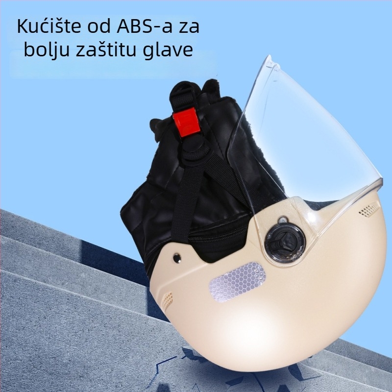 3C certificirana polu-kaciga za električna vozila, zimska podstava, za žene i muškarce, GB811-2022A