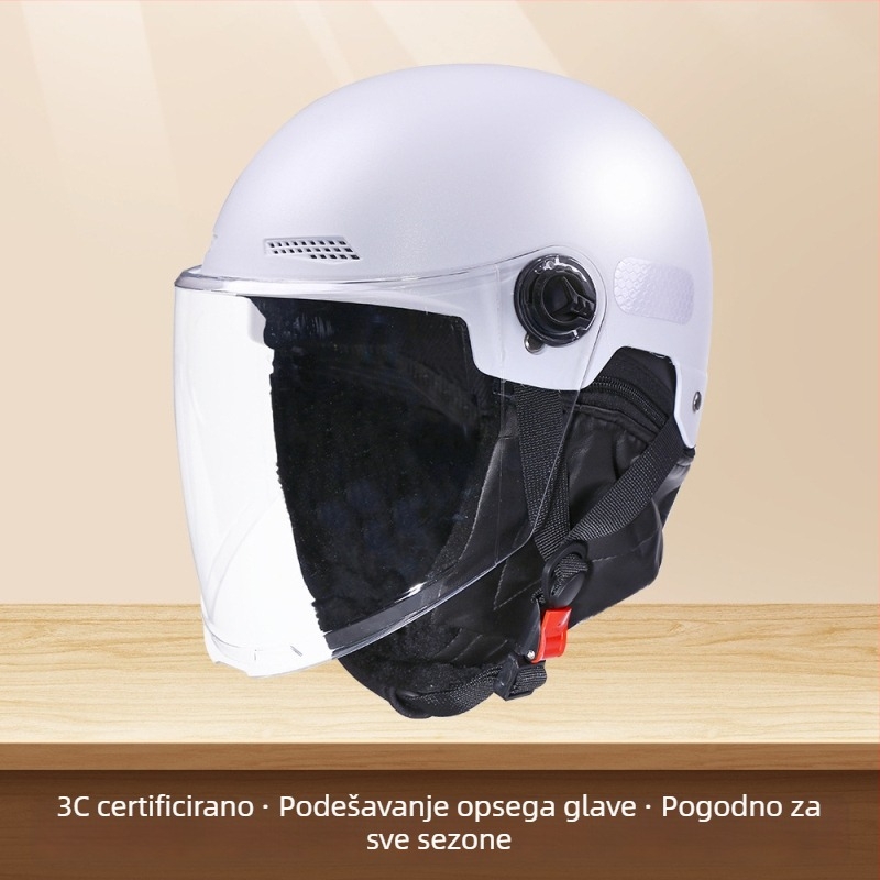 3C certificirana polu-kaciga za električna vozila, zimska podstava, za žene i muškarce, GB811-2022A