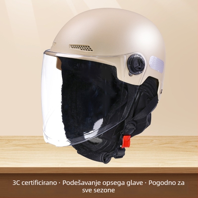 3C certificirana polu-kaciga za električna vozila, zimska podstava, za žene i muškarce, GB811-2022A