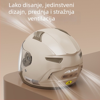 AXK ABS električna motociklistička kaciga, za muškarce i žene, 3C potvrda, broj certifikata 2023091105021007