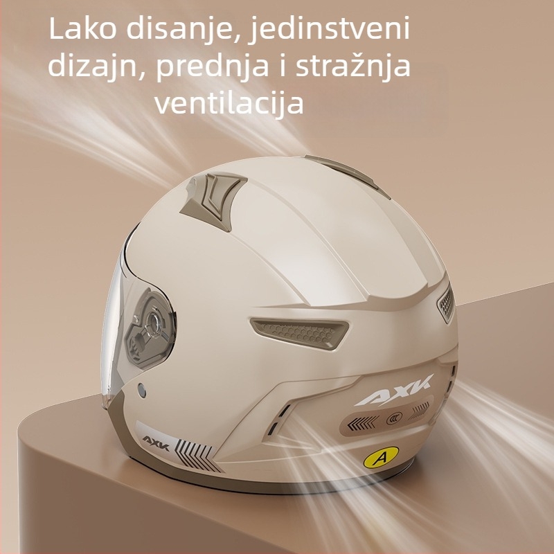 AXK ABS električna motociklistička kaciga, za muškarce i žene, 3C potvrda, broj certifikata 2023091105021007