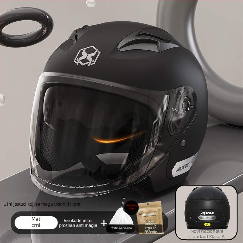 AXK ABS električna motociklistička kaciga, za muškarce i žene, 3C potvrda, broj certifikata 2023091105021007