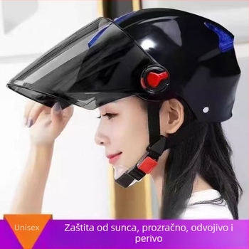 Kaciga za motocikl, kompozitna vlakna, pull-on stil, ljetna upotreba, putovanja, TCO99 certificirano