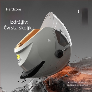 AD električna kaciga za motocikl za muškarce i žene, zimska toplina, polukaciga za električna vozila, univerzalna za sve sezone, 3C certifikat sigurnosti