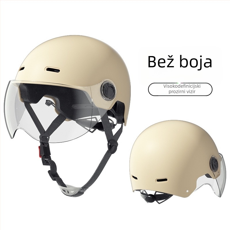 3C certificirana kaciga za električni motocikl za žene i muškarce, ljeto, polu-kaciga za sve sezone, Nacionalni standard