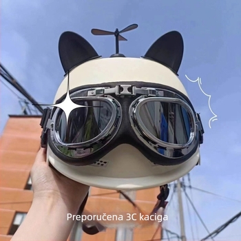 Kaciga za motocikl ABS, 3C potvrda, GB811-2022B, polukaciga za električna bicikla, ljetna upotreba
