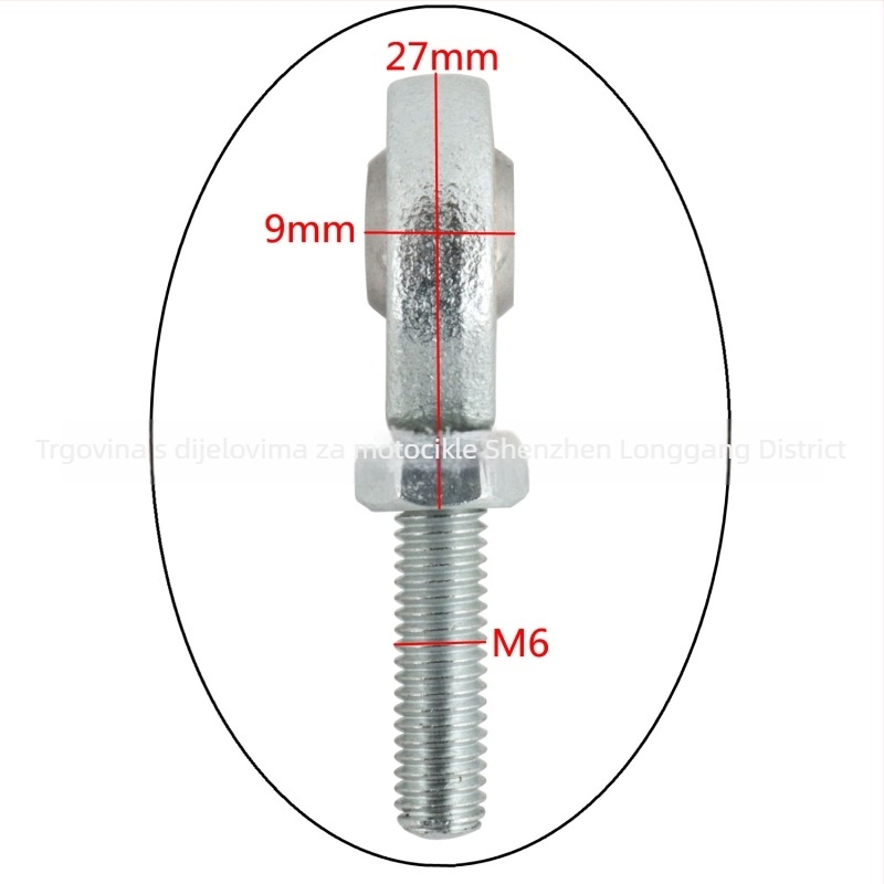 CNC aluminijski spojni štap mjenjača za motocikl, s prilagodljivom duljinom 40-280 mm