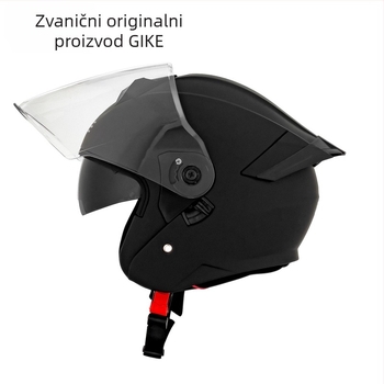 Kaciga za motocikl QIKE s 3C certifikatom, stil 3/4, ABS, univerzalni dizajn, sve sezone, za svakodnevnu vožnju