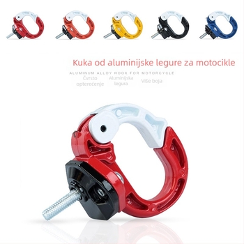 Prednji kuka od aluminijske legure za električni motocikl – model OXGG, kompatibilan s električnim motociklima, za vješanje predmeta
