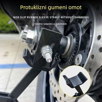 Stalak za motocikl — stražnji kotač fiksni okvir podrške, univerzalna kompatibilnost s većinom motocikala, model: kontaktirajte korisničku službu