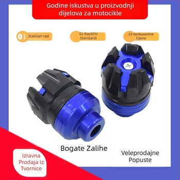 Front fork cup za motocikle i električna vozila – CNC obrađena, gravirani zvjezdasti uzorak, zaštita od pada, model 004021
