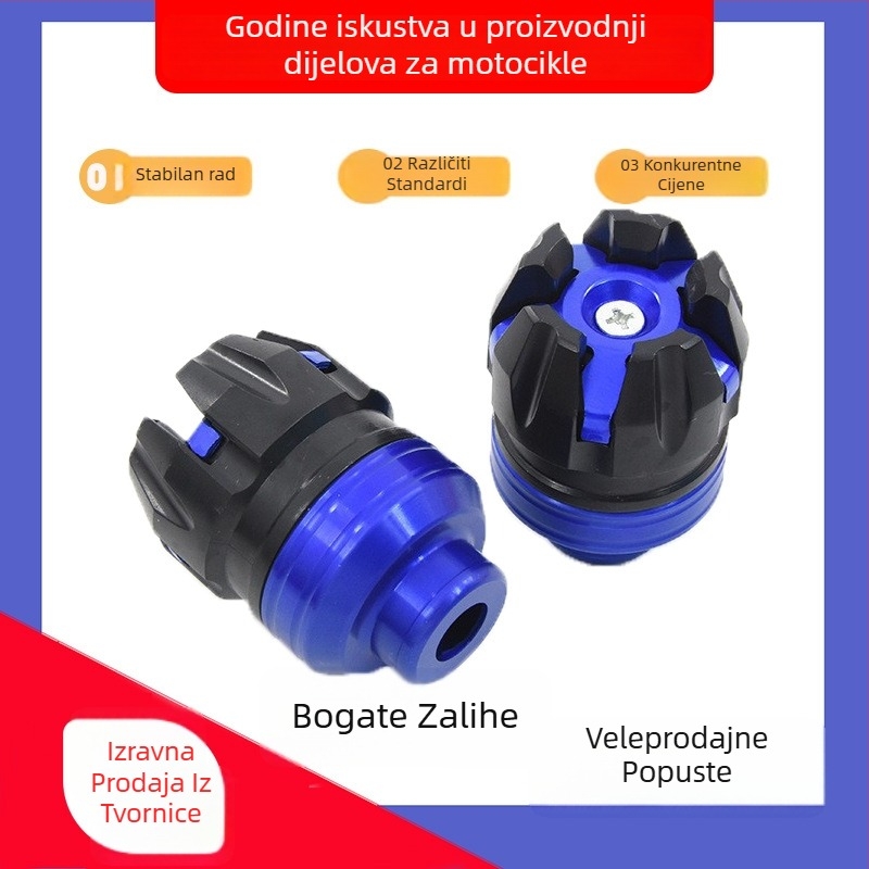 Front fork cup za motocikle i električna vozila – CNC obrađena, gravirani zvjezdasti uzorak, zaštita od pada, model 004021