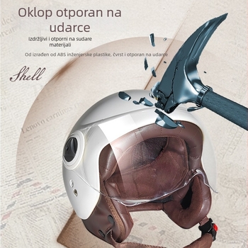 KUUVI ABS 3/4 kaciga za motocikl, 3C certificirana, sve sezone