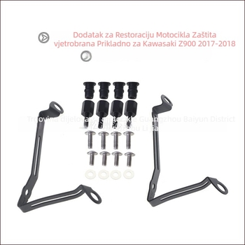 Modificirani deflektorski vjetrobran za motocikl Kawasaki Z900 2017-2018 (6103)