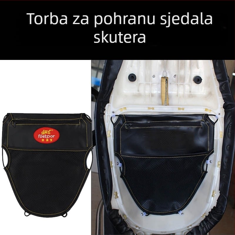 Torba s jastučem za sjedalo skutera — skladišna torba, prilagodljiva, branda An Responsibility