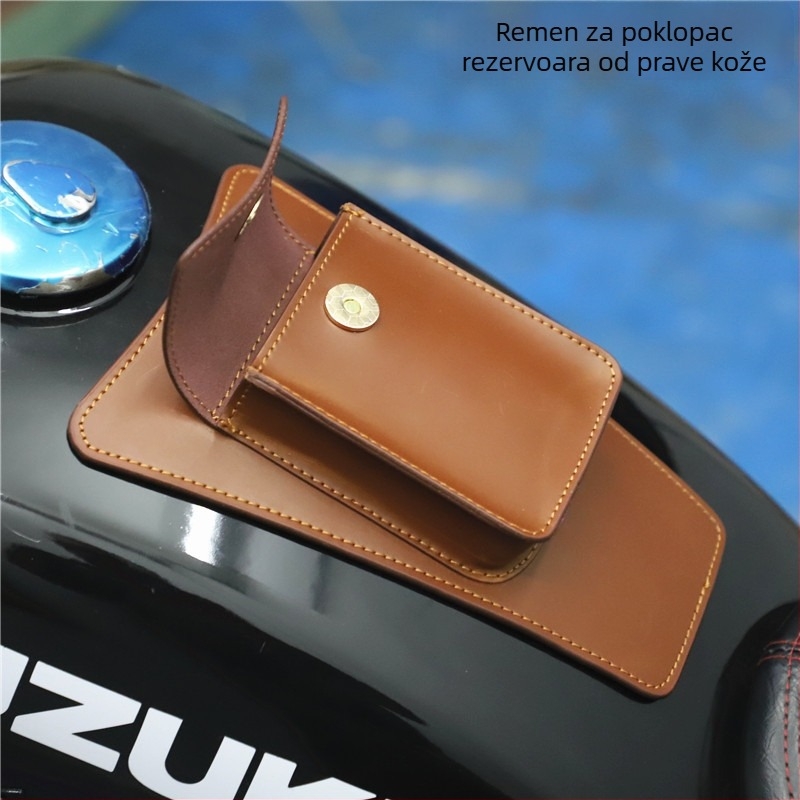 Kožna naljepnica za spremnik goriva za retro motocikle - mosjpgz, Model: Fuel Tank Sticker Bag, Materijal: Koža, Kompatibilni modeli: Retro motocikli