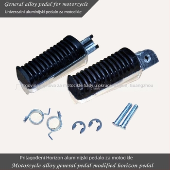 Aluminijske pedale za motocikle – model 01, pogodne za neutralne modifikacije motocikla i gradske motocikle