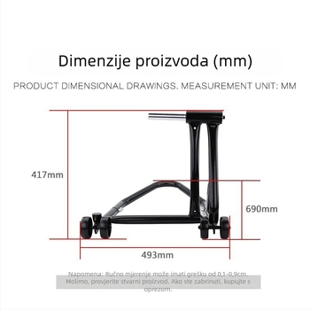 Stalak za podizanje okvira motocikla s jednim ručnim ramenom, podizanje stražnjeg kotača, alat za održavanje