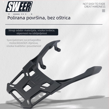 Aluminijski stražnji nosač prtljage za motocikl, kompatibilan s Honda ADV160 (2023-2026), za nošenje prtljage i kutija za prtljagu