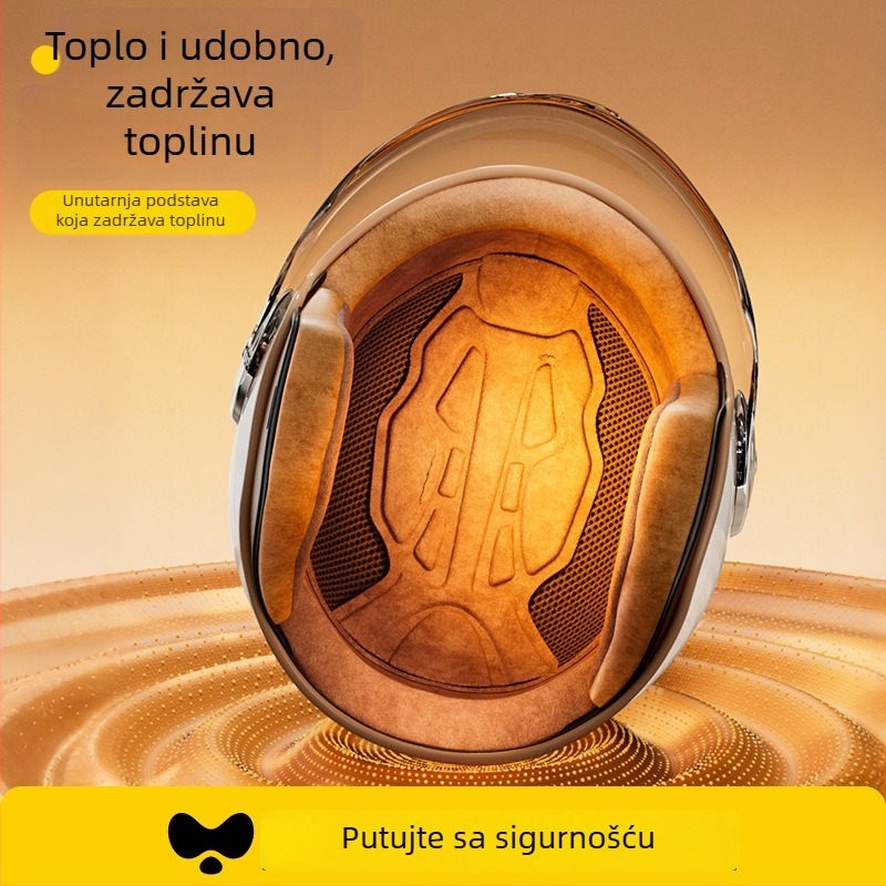 Kaciga za električna vozila, ABS, stil 3/4, zimska toplina i otporna na vjetar, certificirana GB811-2022B