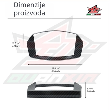 Okvir ploče instrumenata s karbonskim uzorkom za Yamaha NMAX155 (modeli 20–25)