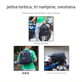 Torba za stražnje sjedalo za motocikl/električno vozilo – velika kapaciteta, pretinac za kacigu, brend RZAHUAHU, model YA535, prilagodba obrade: Ne