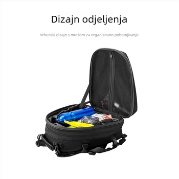 Torba za stražnje sjedalo za motocikl/električno vozilo – velika kapaciteta, pretinac za kacigu, brend RZAHUAHU, model YA535, prilagodba obrade: Ne