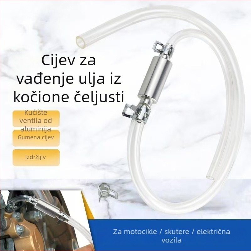 Cijev za usisavanje ulja s jednosmjernim ventilem – alat za ispuštanje kočione tekućine, za motocikle (Marka: Shaft worker; Model: LMK085; Upotreba: Ispuštanje kočione tekućine; Kompatibilni modeli: Motocikli)