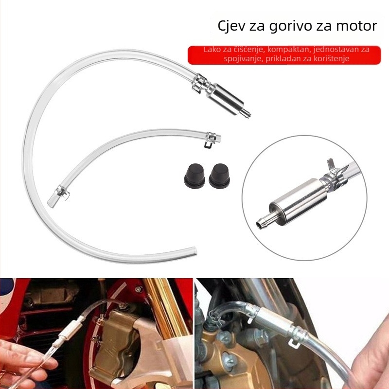 Cijev za usisavanje ulja s jednosmjernim ventilem – alat za ispuštanje kočione tekućine, za motocikle (Marka: Shaft worker; Model: LMK085; Upotreba: Ispuštanje kočione tekućine; Kompatibilni modeli: Motocikli)