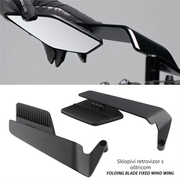 Sklopivi dodatak za ogledalo za motocikl No.9 Mavericks GSX250R, aluminijska zlitina