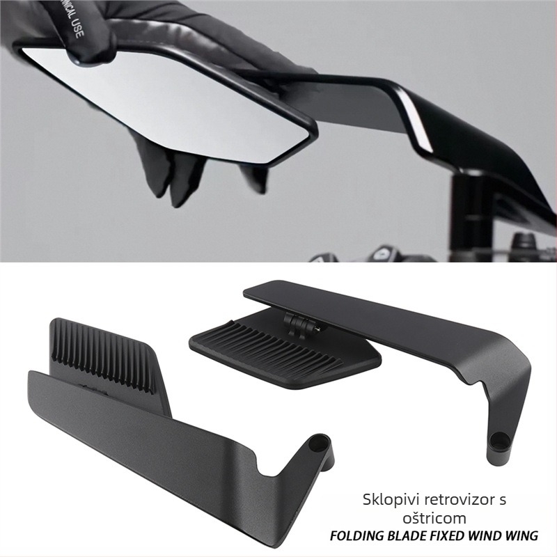 Sklopivi dodatak za ogledalo za motocikl No.9 Mavericks GSX250R, aluminijska zlitina
