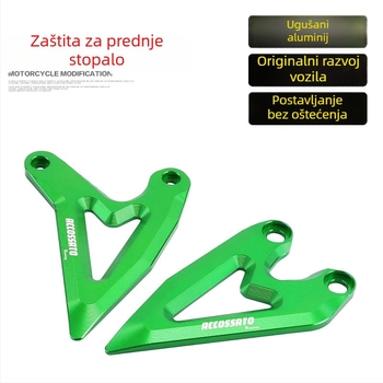 Prednja zaštita za stopalo za Kawasaki Ninja 500 — ukrasni bočni panel, zaštita od opeklina