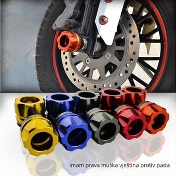 MOXI 54556 Dekorativni dodatak za motocikle i električna vozila – čašica protiv pada, gumo‑aluminijska legura