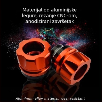 MOXI 54556 Dekorativni dodatak za motocikle i električna vozila – čašica protiv pada, gumo‑aluminijska legura