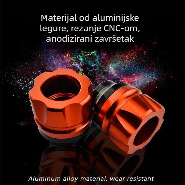 MOXI 54556 Dekorativni dodatak za motocikle i električna vozila – čašica protiv pada, gumo‑aluminijska legura