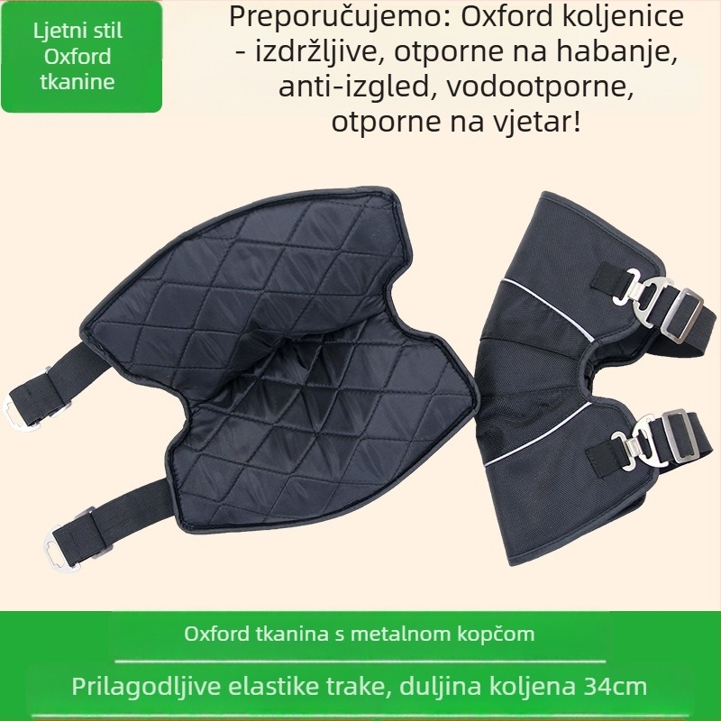 Koljena zaštita za vožnju biciklom i električnim biciklima, kratki stil, protuklizna kopča i podesivi elastični pojas, unisex, jedne veličine
