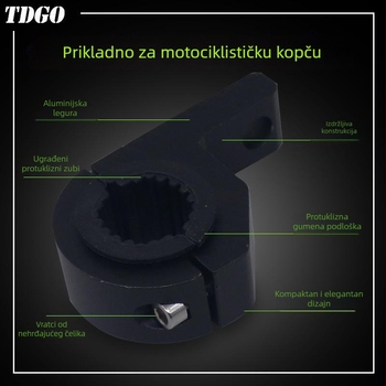 TDGO držač za prilagodbu prednjeg svjetla motocikla | MQ-122B13#25001, kompatibilan s motociklima, električnim vozilima, skuterima i triciklima