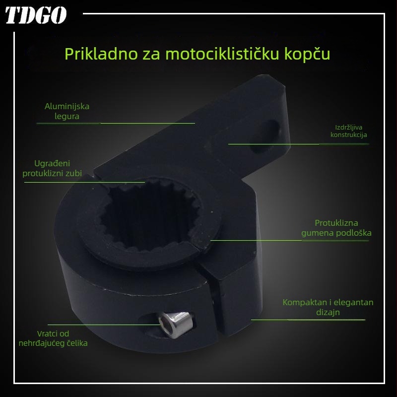 TDGO držač za prilagodbu prednjeg svjetla motocikla | MQ-122B13#25001, kompatibilan s motociklima, električnim vozilima, skuterima i triciklima