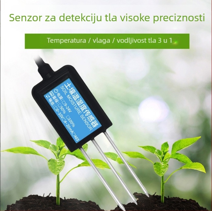 Senzor vlage tla — prilagodljiv model, Zhengbo Intelligent Manufacturing, točnost ±3%FS, mjerenje vlage tla.