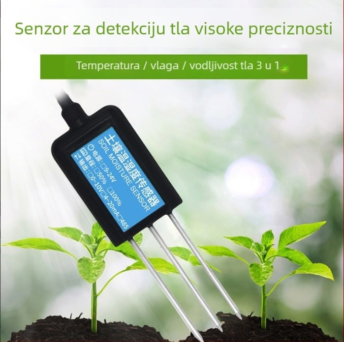 Senzor vlage tla — prilagodljiv model, Zhengbo Intelligent Manufacturing, točnost ±3%FS, mjerenje vlage tla.