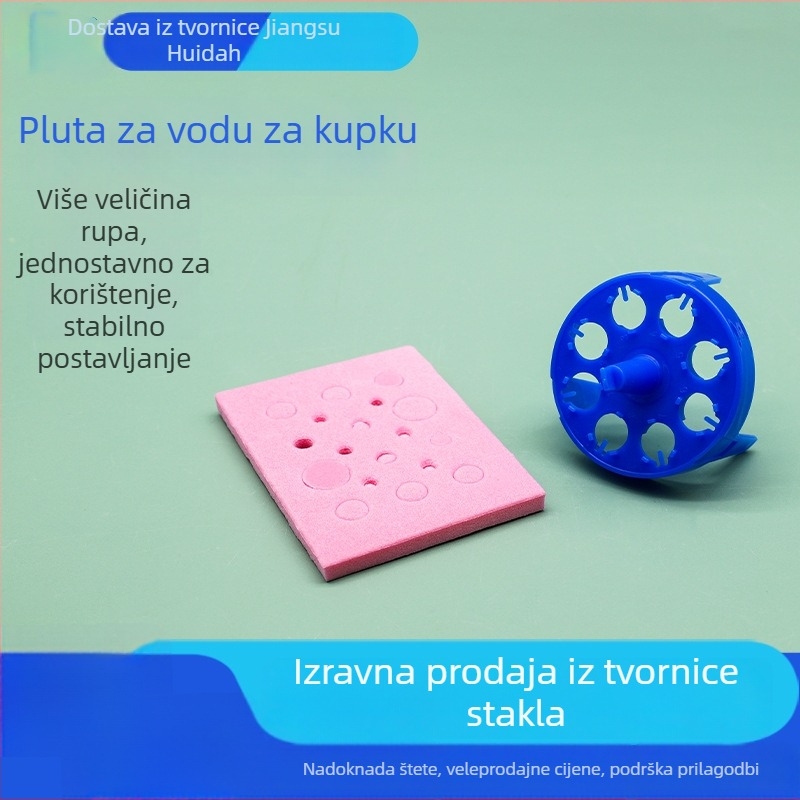 Laboratorijska pluta od pjene za vodeni kupelj – okrugla ili kvadratna, 8/16/18/20 rupe, plast/pjena