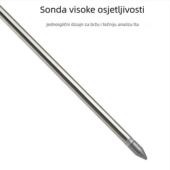 Bijeli 1-u-1 tester tla s okruglom glavom, mjerač vlage za vrt