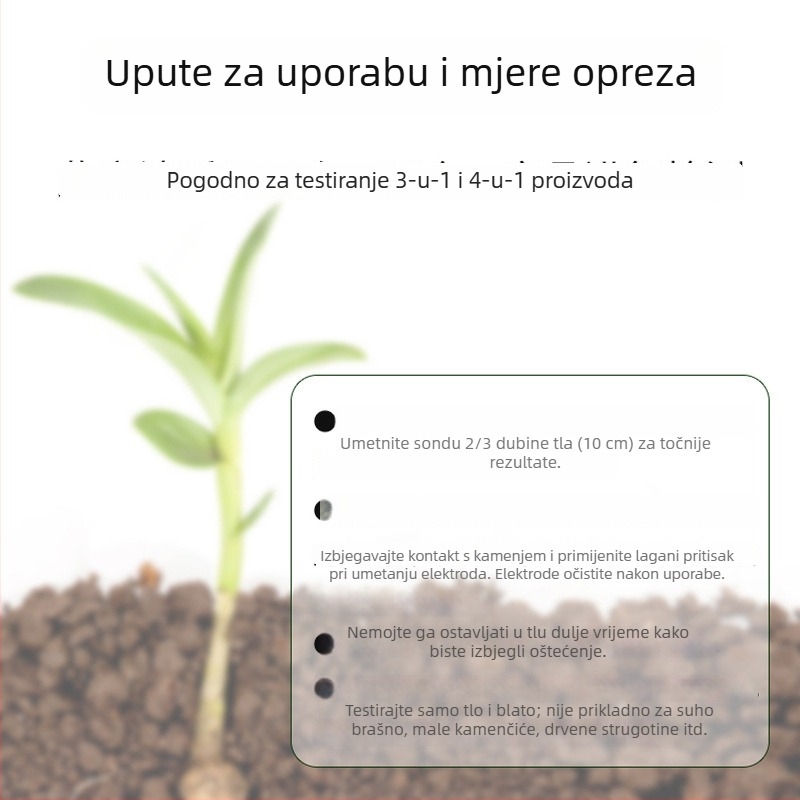 Mjerilo plodnosti tla, 3u1: vlaga i pH