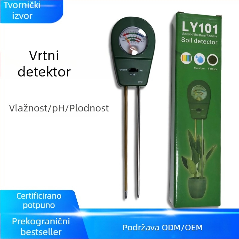 Tester tla za vlagu, pH i hranljive tvari (Model 1010)